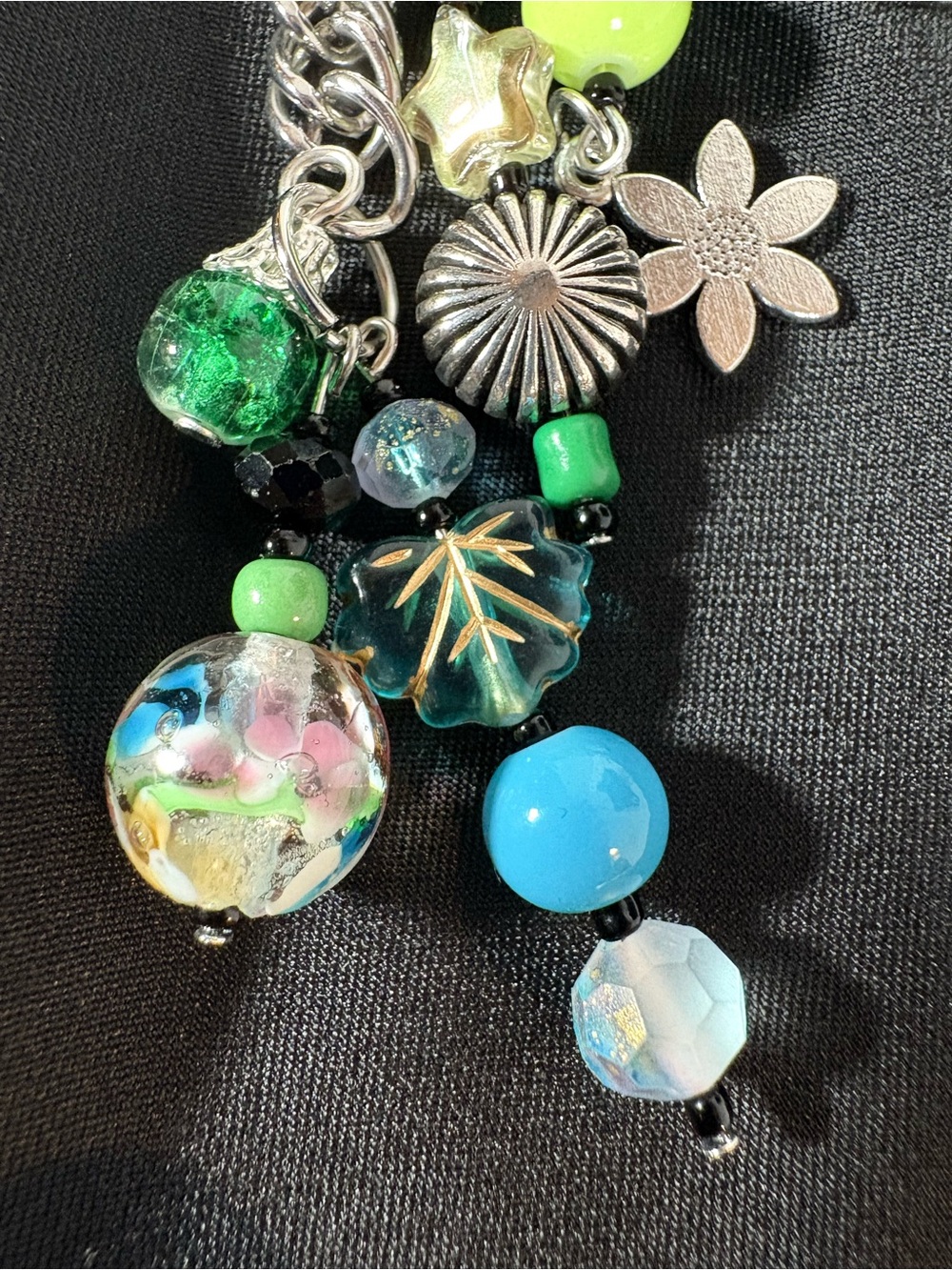 Green Crystal Frog Bag Charm Keychain - Picture 12 of 12